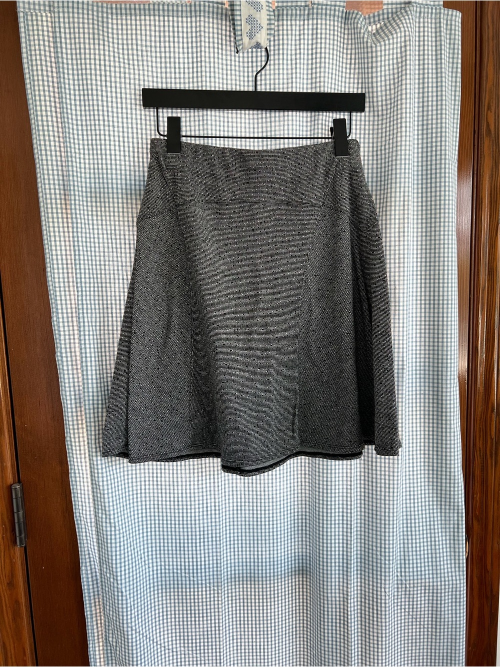 Max Studio Gray A-Line Skirt